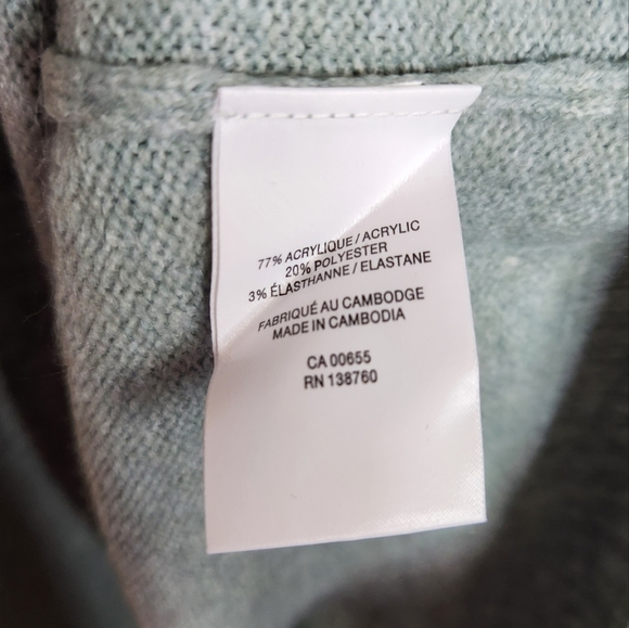 Reitmans Green Hooded Sweater Pullover Cozy Loungewear Knit Loose Slouchy warm - Picture 8 of 9